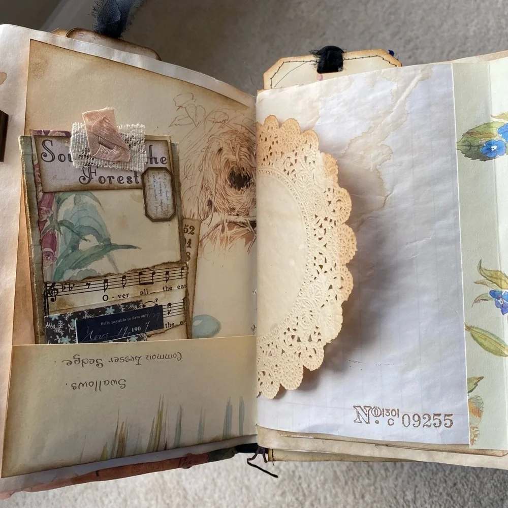 🆕 Handmade Travelers Notebook Junk Journal - Diary of an Edwardian Lady